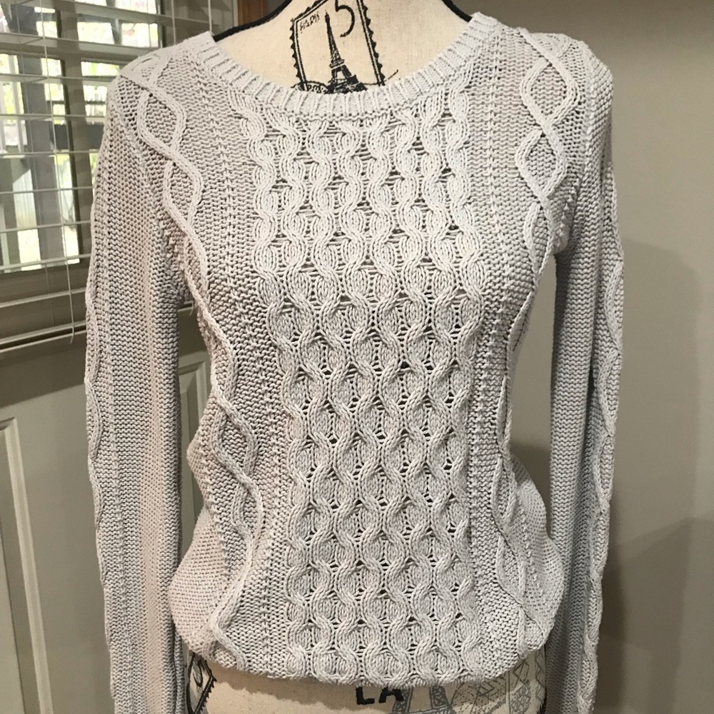 Cable knit sweater